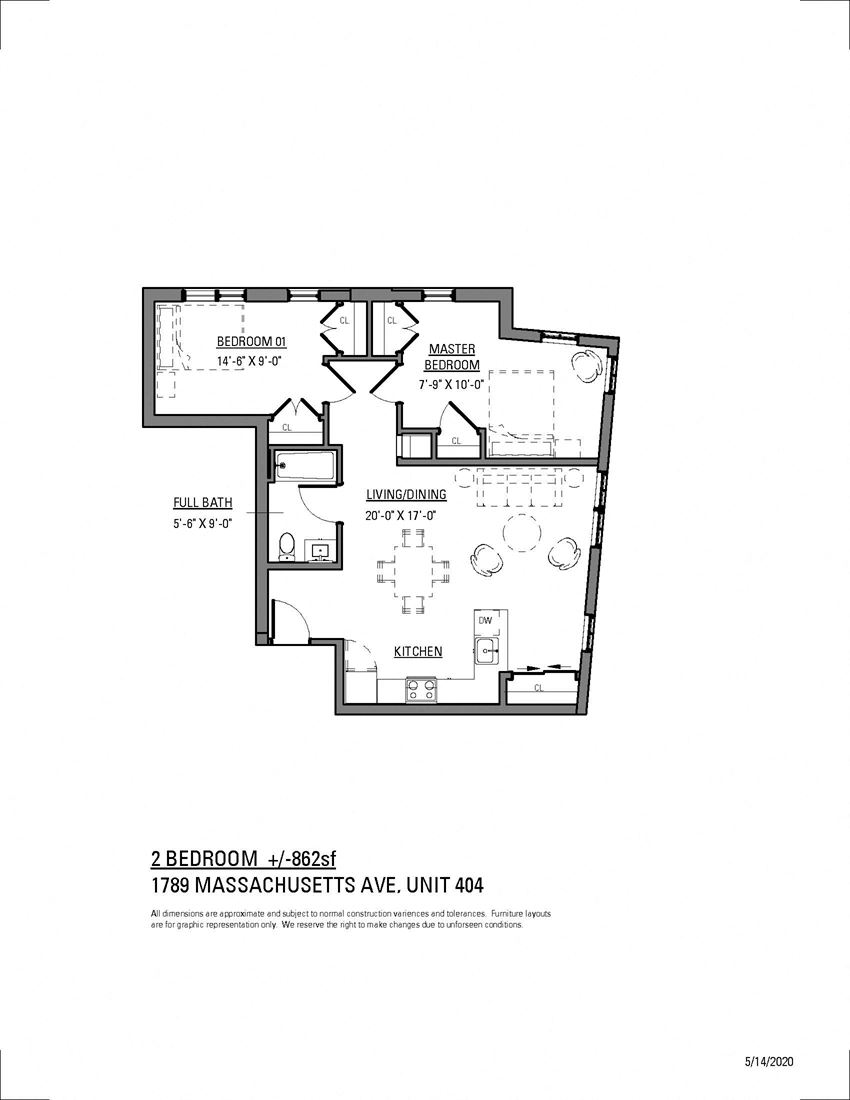 1789 MASSACHUSETTS, UNIT 404